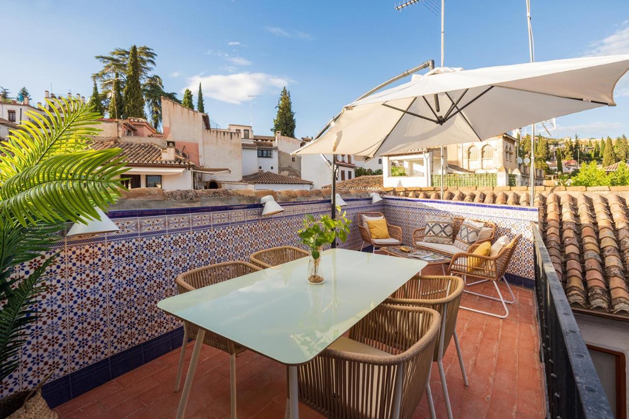 グラナダAlbaicin Alhambra Views Private Terraceアパートメント エクステリア 写真