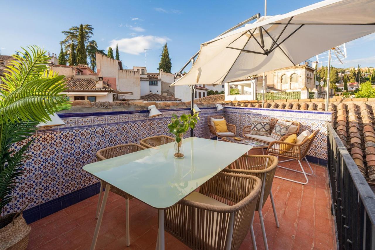 グラナダAlbaicin Alhambra Views Private Terraceアパートメント エクステリア 写真